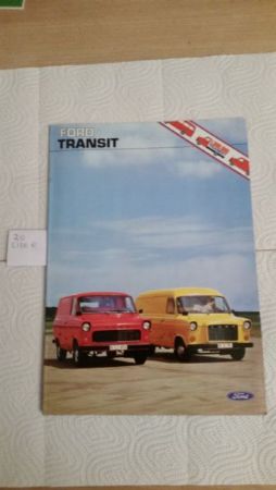  Ford Transit brochurer og salgsskilte - Ford farver 1976